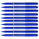 10 feutres d'écriture Sign Pen Uni Ball bleu pointe fine