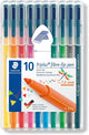 10 feutres de coloriage - Pointe moyenne - Staedtler - Triplus Color
