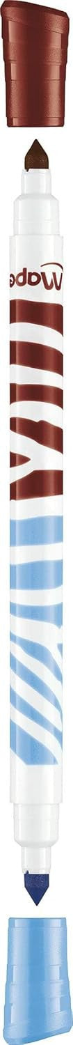 10 feutres de coloriage - Double pointes - 2 en 1 - Encre lavable - Maped - Color'peps duo colors