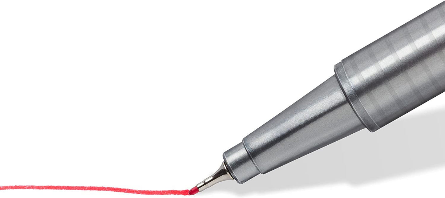 10 feutres d'écriture - Pointe extra-fine - 0.3mm - Staedtler - Triplus Fineliner
