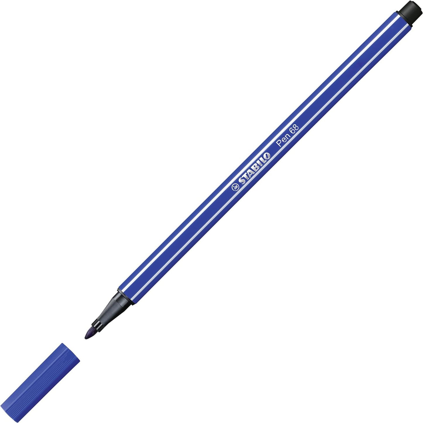 10 feutres de dessin STABILO Pen 68 - pointe moyenne - Bleu marine 32