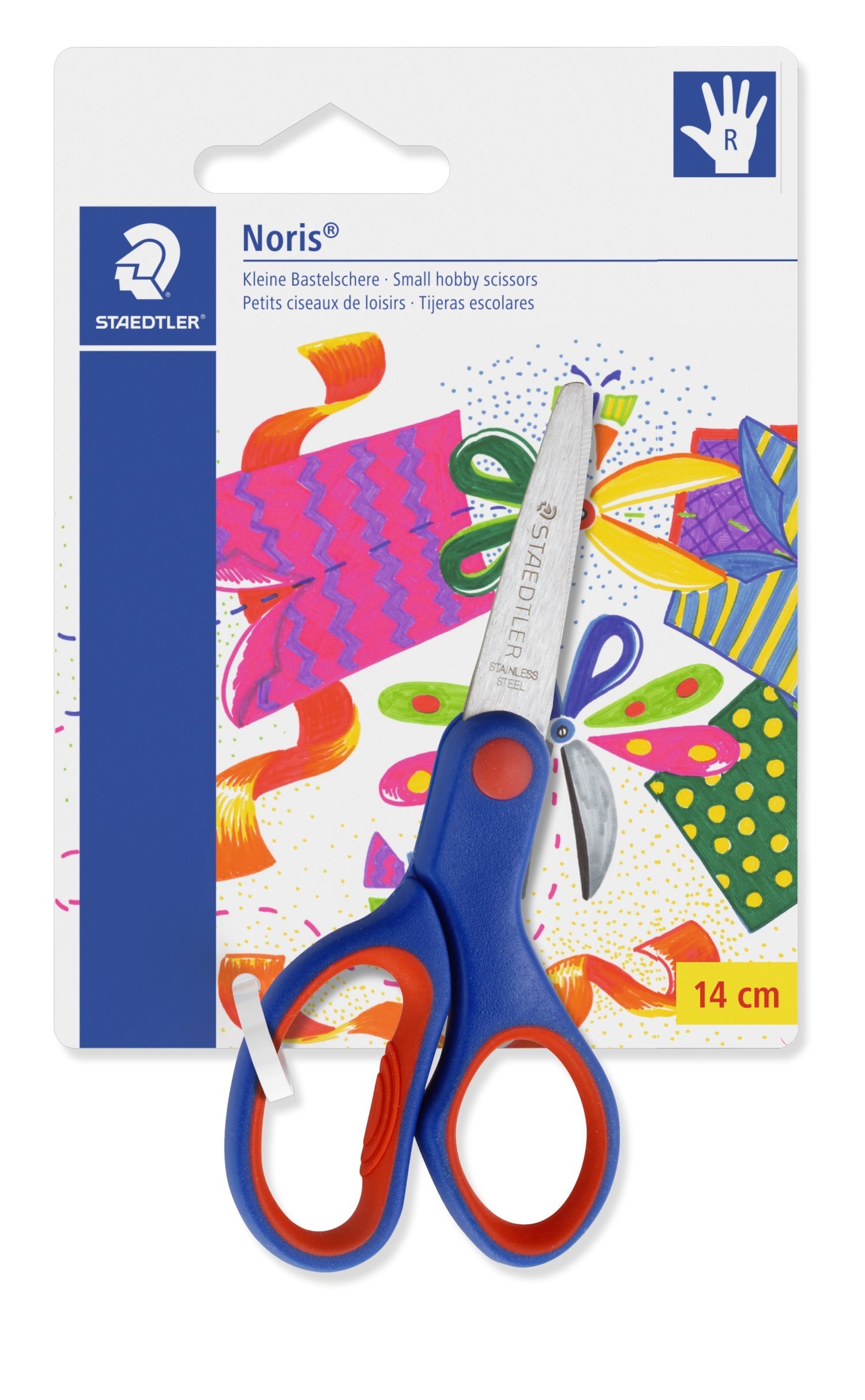 1 Paire De Ciseaux À Lame 14 Cm Bout Arrondis Pour Droitiers - Staedtler -
