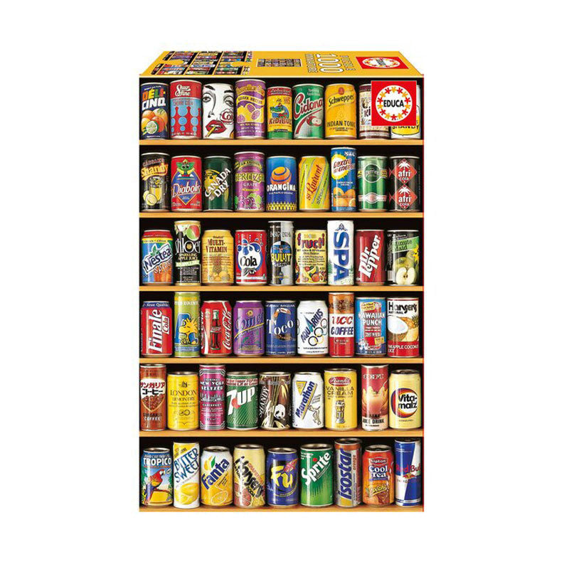 Puzzle miniature Cannettes 1 000 pièces - Educa