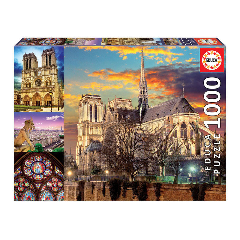 Puzzle Collage de Notre-Dame 1 000 pièces - Educa