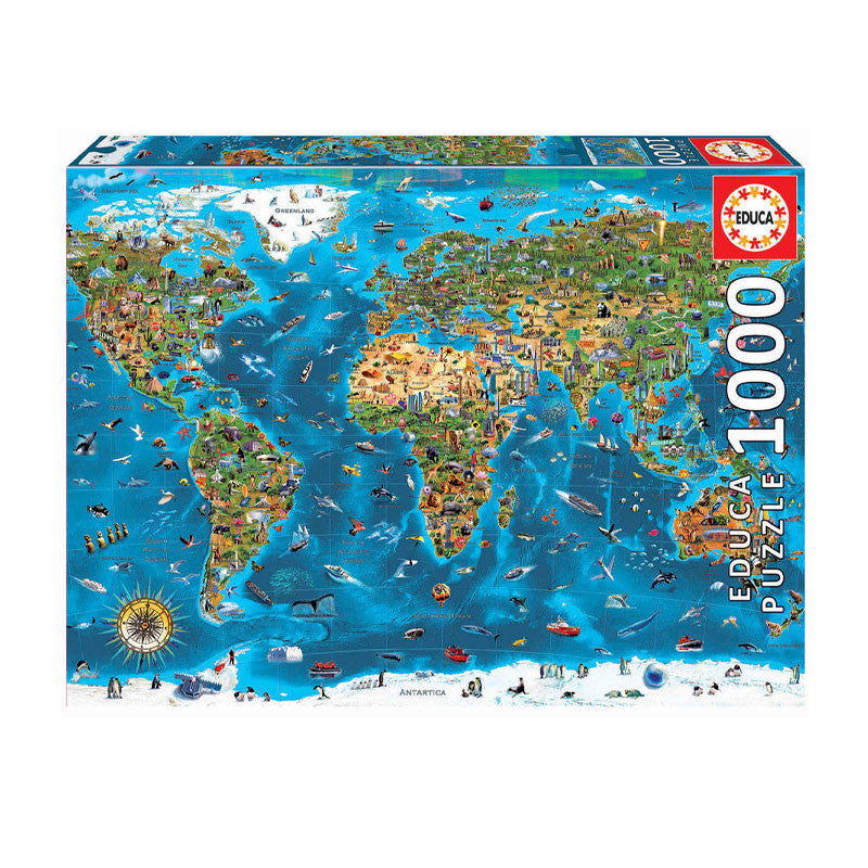 Puzzles Merveilles du monde 1 000 pièces - Educa