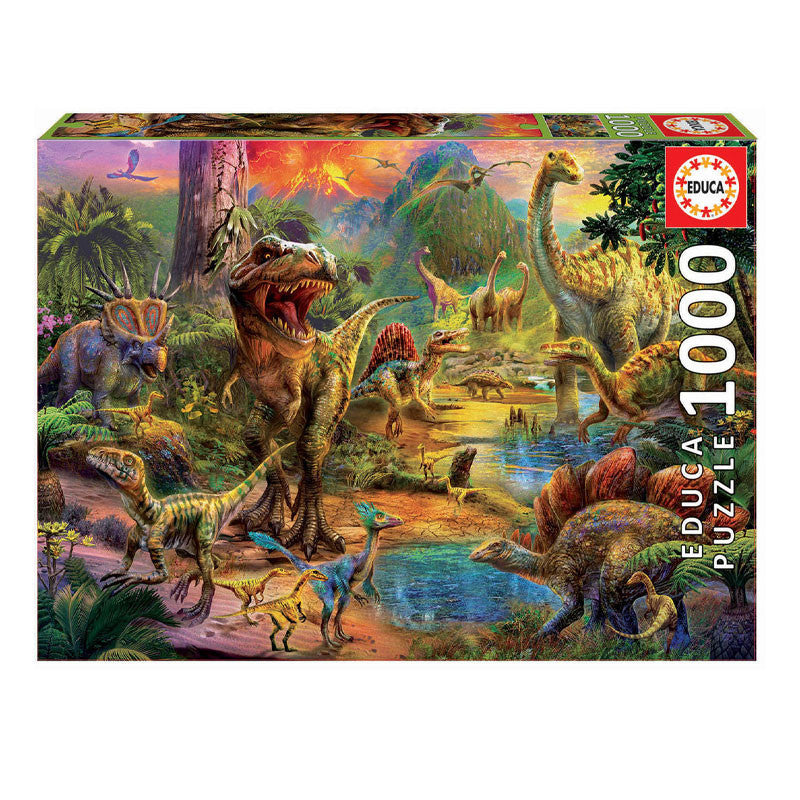 Puzzle Terre de dinosaures 1 000 pièces - Educa