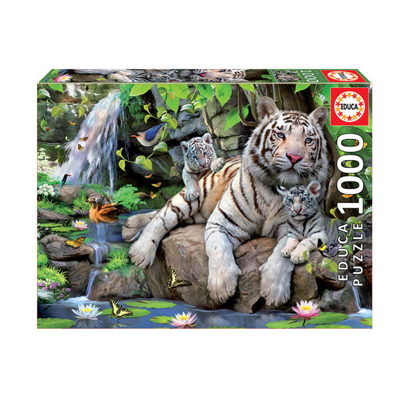 Puzzle Tigres blancs du Bengale 1 000 pièces - Educa