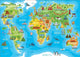 Puzzle - Enfant - Carte du monde - 150 pièces - 48 x 34 cm - Dès 6 ans - Educa