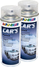 Lot de 2 bombes de vernis pour voiture - Transparent brillant - Car's Duplicolor - 400 ml