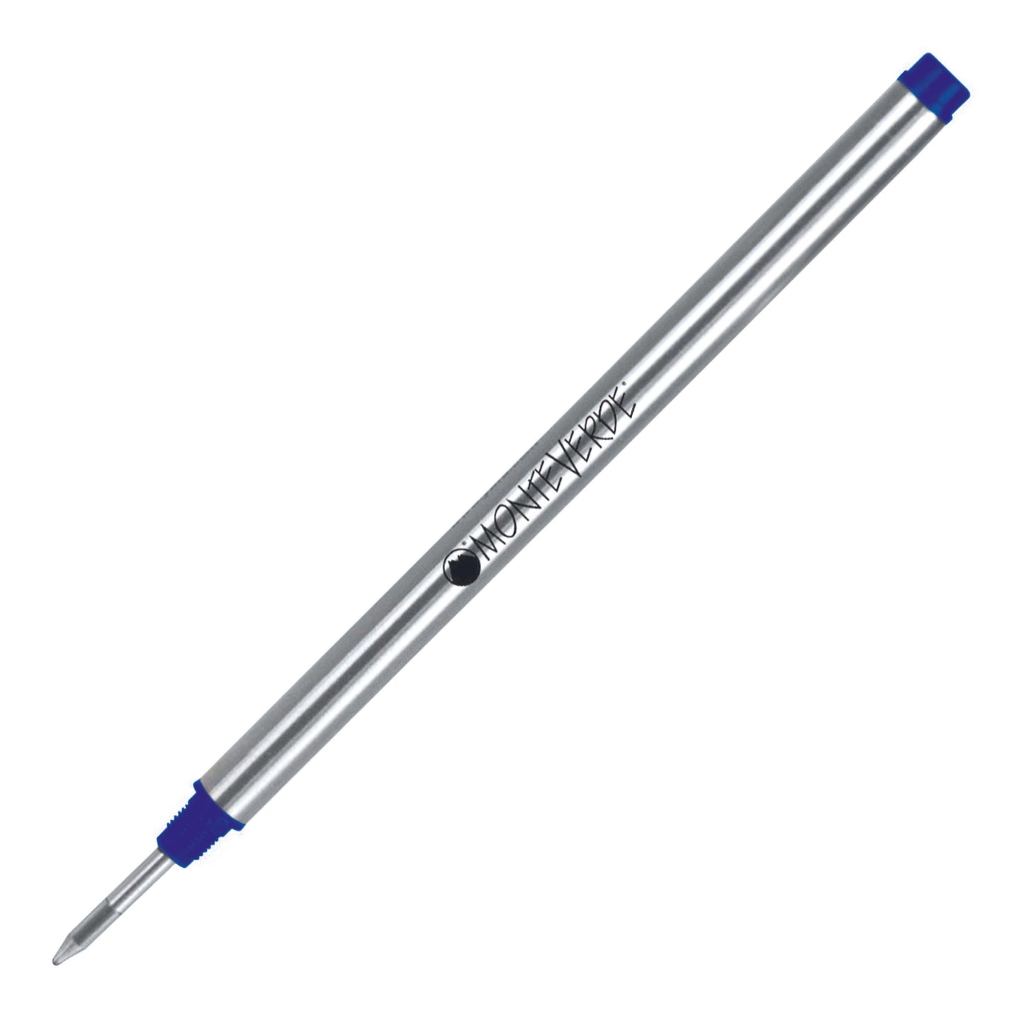 Recharges pour stylo roller - Compatible Montblanc - Bleu - Pointe fine - Lot de 2 recharges