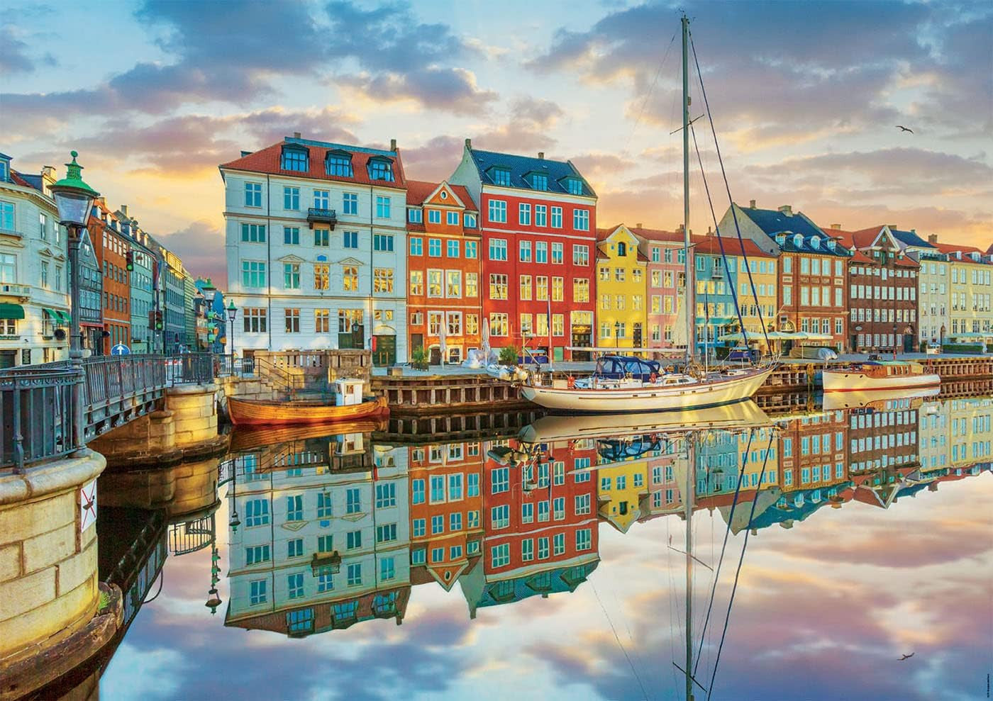 Puzzle - 2000 pièces - Port de Copenhague - 96x68cm - Educa