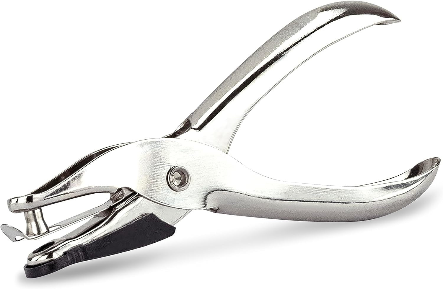 Perforateur - 1 trou - Pince métal - Perfore 10 feuilles - Argent - Rapesco