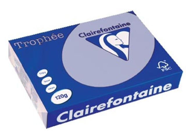 Ramette de papier - A4 - Lavande pastel - 120g - Impression - 250 feuilles - Clairefontaine Trophée