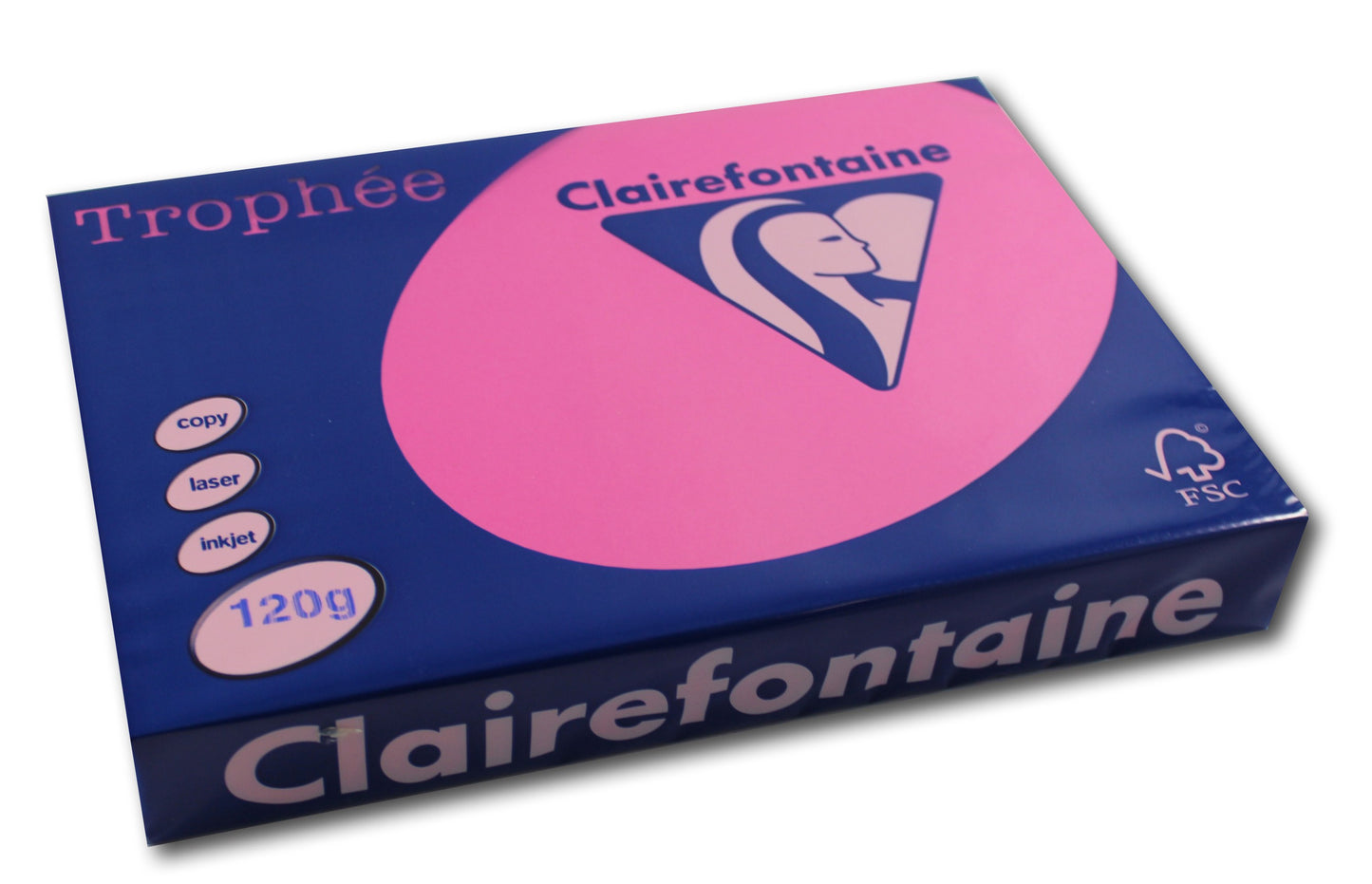Ramette de papier - A4 - Rose fuschia - 120g - Impression - 250 feuilles - Clairefontaine Trophée