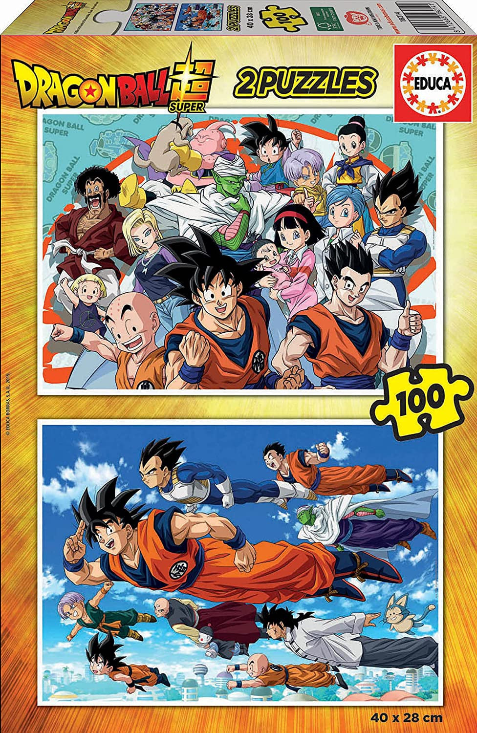 Puzzle - Dragon Ball Z - 2 modèles de 100 pièces - Enfant dès 6 ans