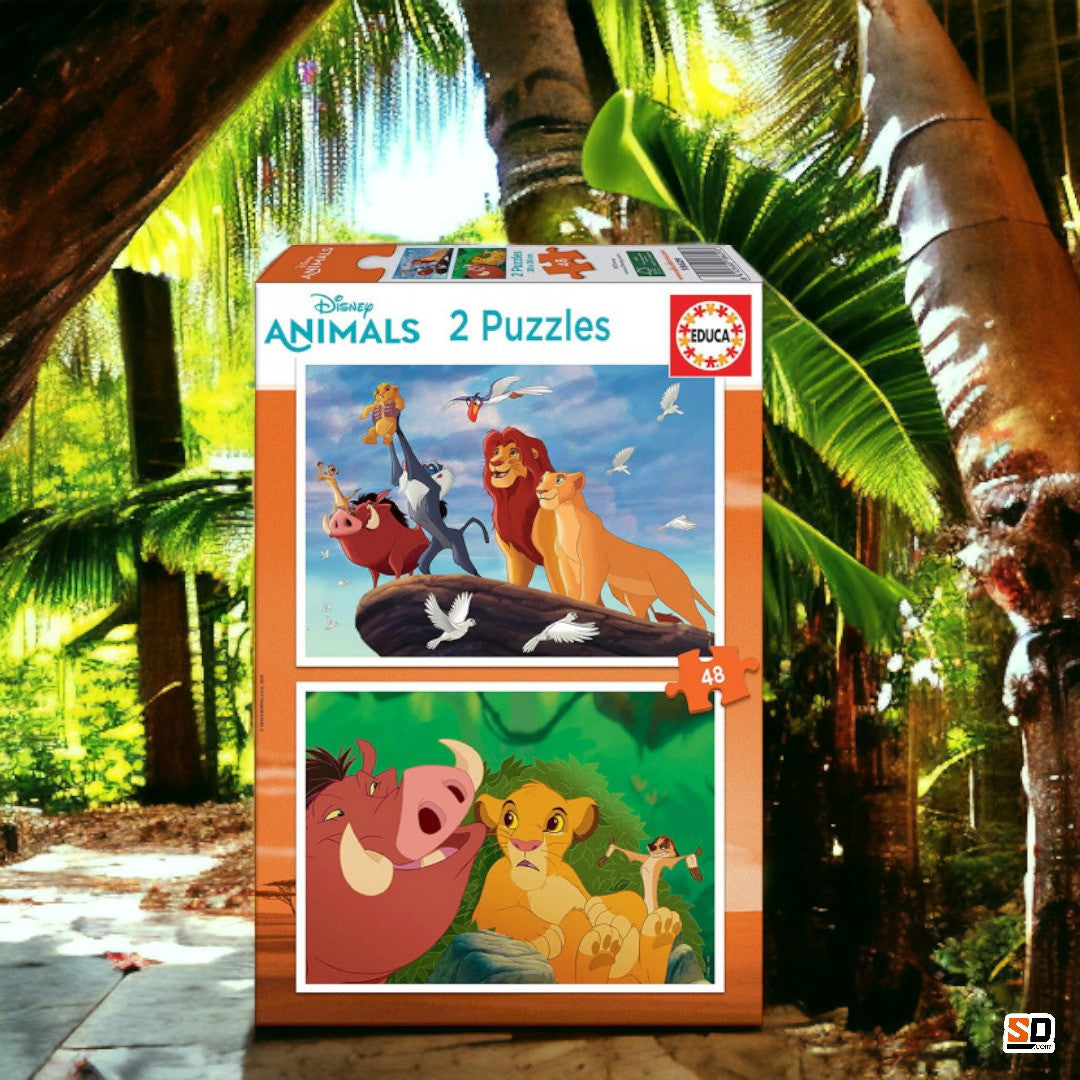 Puzzle - Le Roi Lion - Disney - 2 modèles de 48 pièces - Enfant dès 5 ans