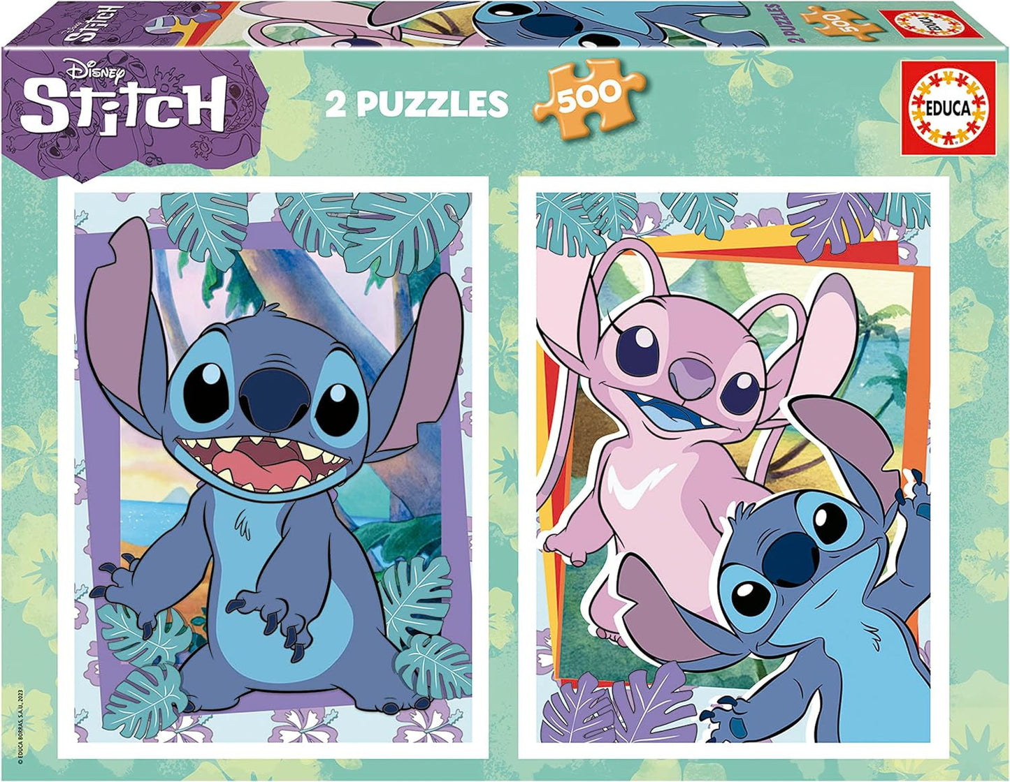 Puzzle - Stitch - Disney - 2 x 500 pièces - 34x48cm - Educa