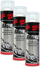 3 bombes de vernis - Brillant - Carrosserie voiture - Racing - Transparent - 500ml
