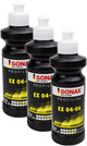 Polish - SONAX - Profiline ExCut 04-06 - Carrosserie de voiture - 3 flacons 250ml
