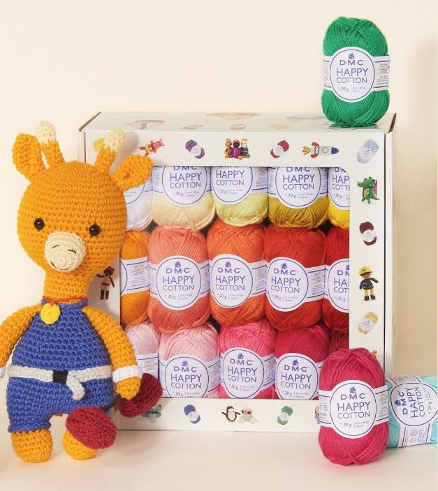 Pelotes - Tricot - Crochet - Coffret de 30 pelotes 20g - Pour amigurumis - DMC