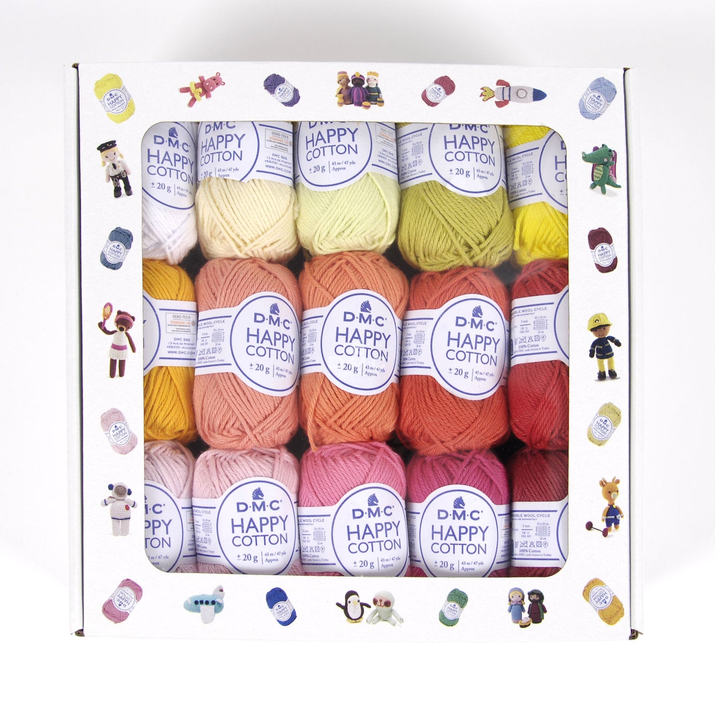Pelotes - Tricot - Crochet - Coffret de 30 pelotes 20g - Pour amigurumis - DMC