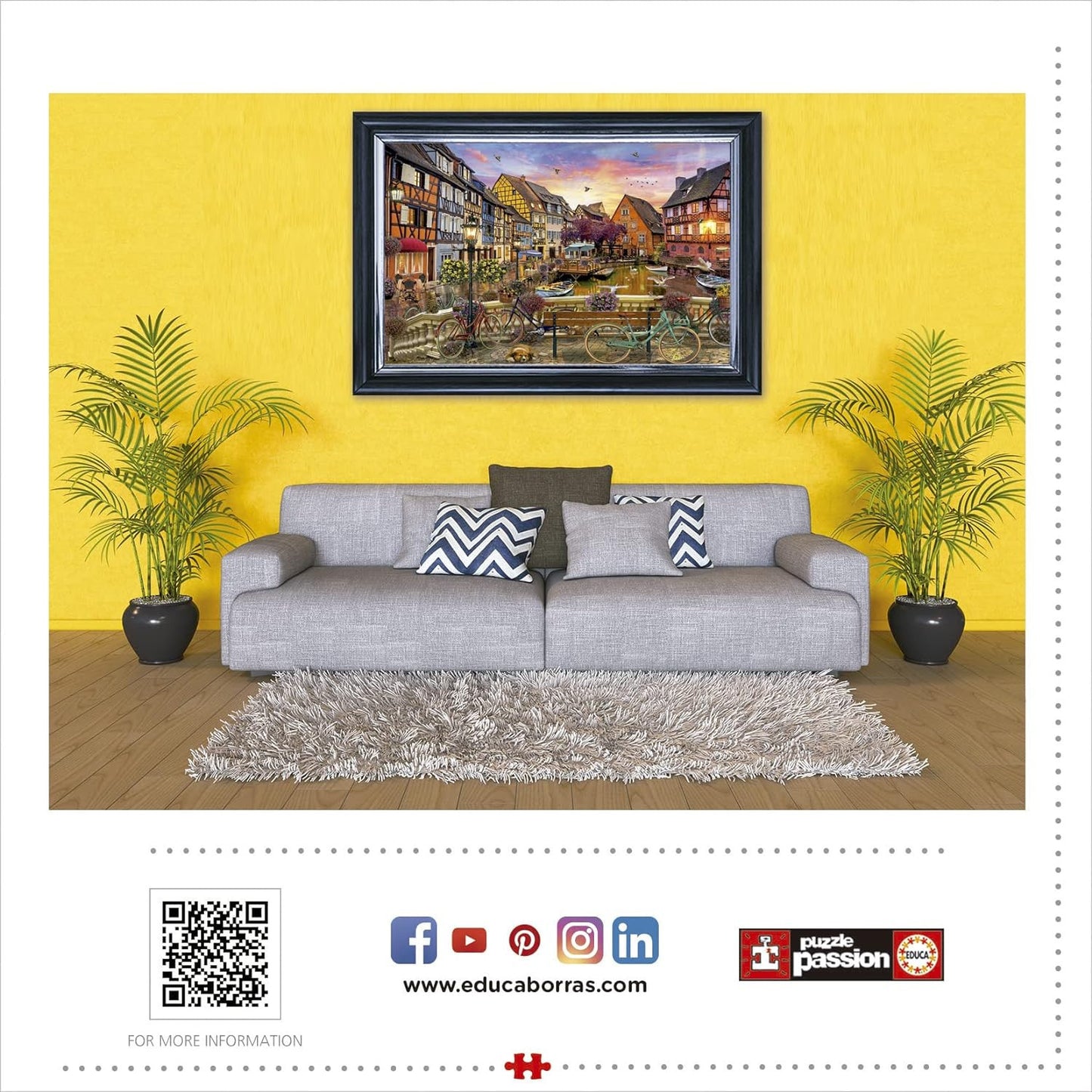 Puzzle - 3000 pièces - Ville de Colmar - 120x85cm - Educa
