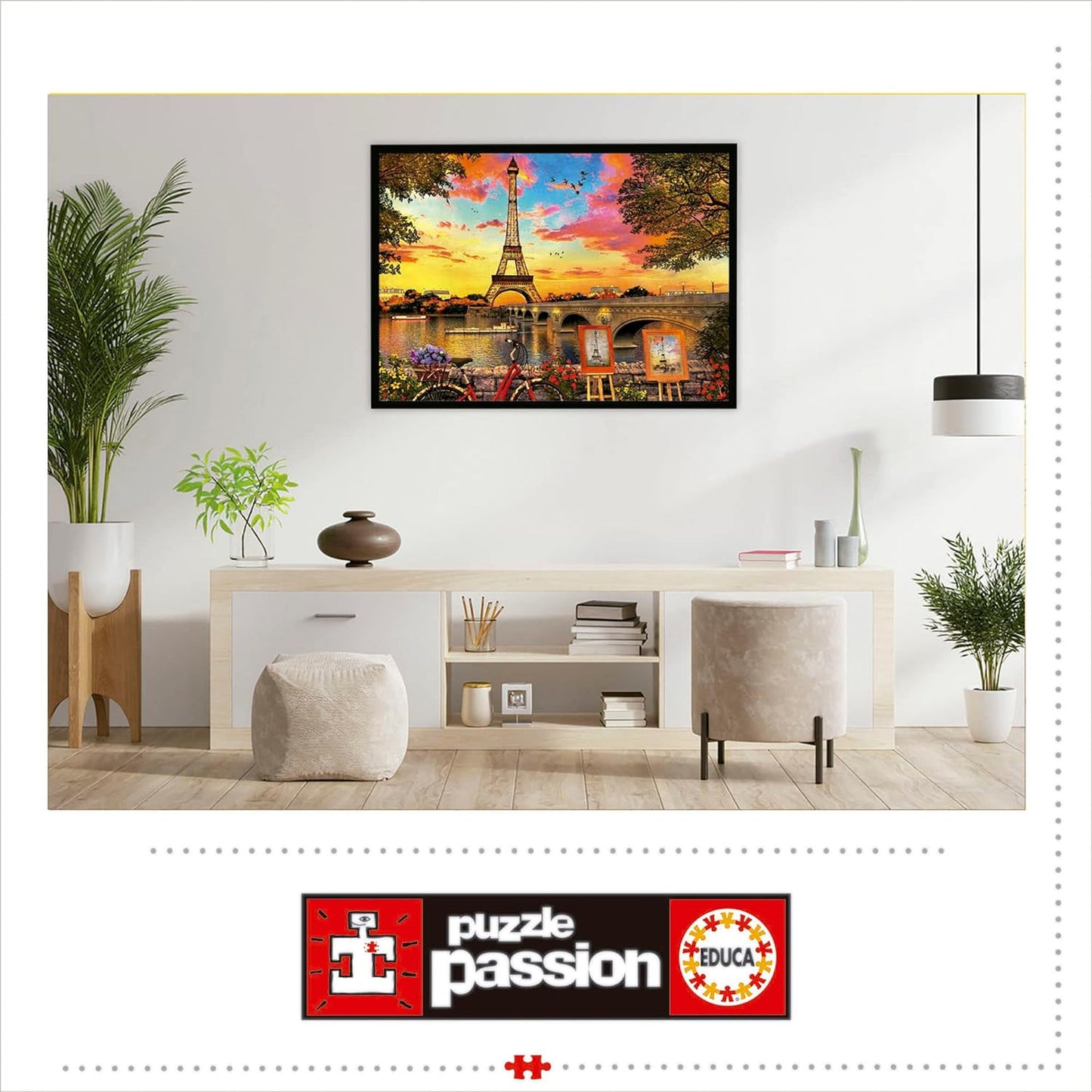 Puzzle - 3000 pièces - Coucher de soleil sur Paris - 120x85cm - Educa