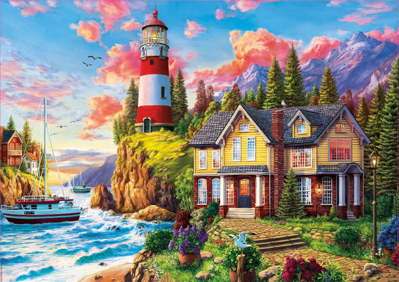 Puzzle - 3000 pièces - Phare près de l'océan - 120x85cm - Educa