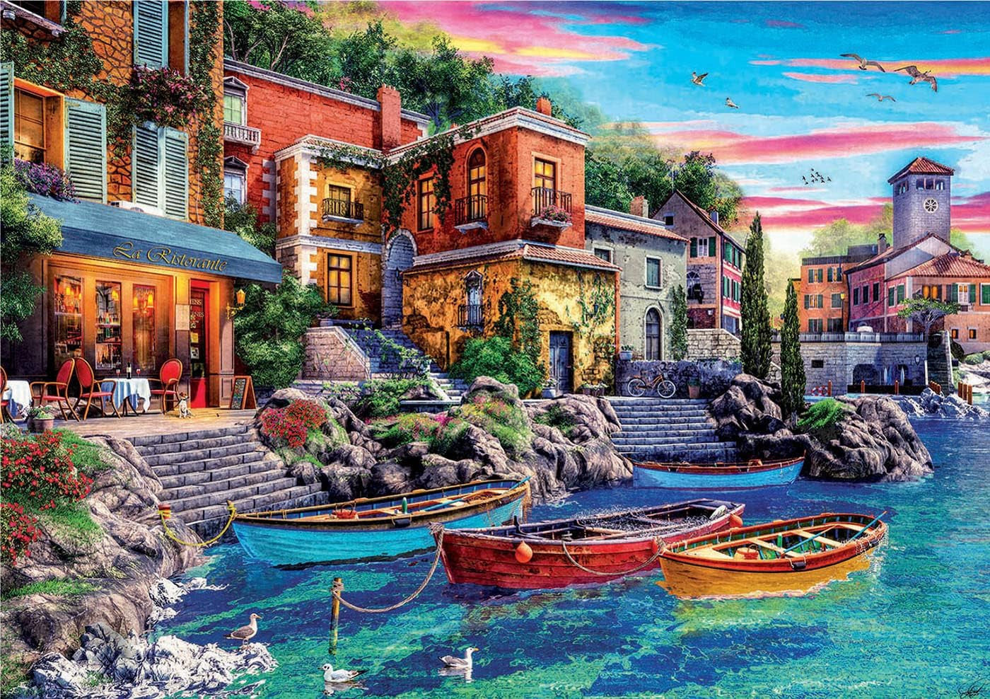 Puzzle - 3000 pièces - Coucher de soleil à Côme - 120 x 85 cm - Educa