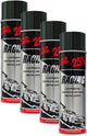 4 bombes de peinture - Carrosserie voiture - Racing - Noir brillant - 500ml