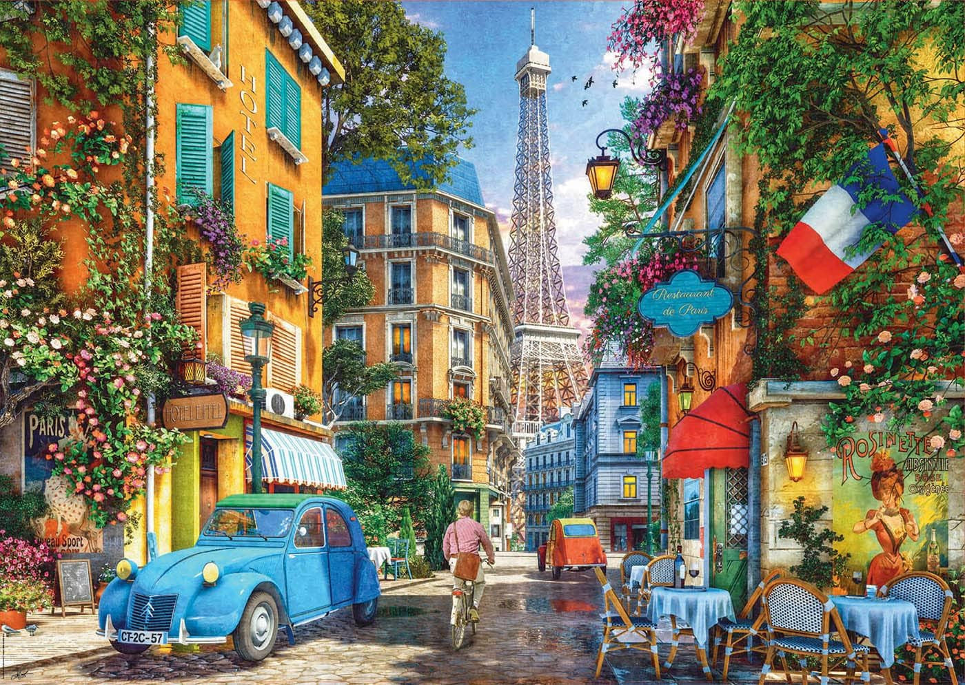 Puzzle - 4000 pièces - Les rues de Paris - 136x96cm - Educa