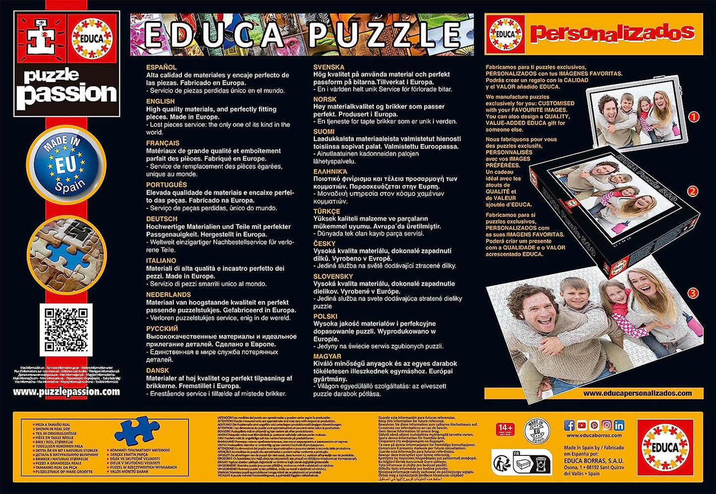 Puzzle - 4000 pièces - Les rues de Paris - 136x96cm - Educa