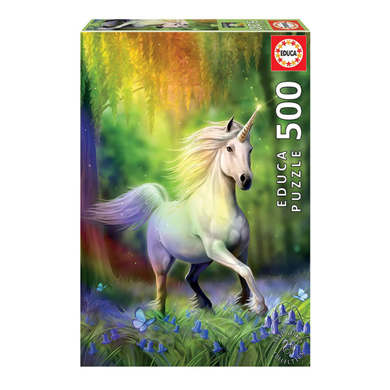 Puzzle Licorne à la poursuite de l'arc-en-ciel 500 pièces - Educa