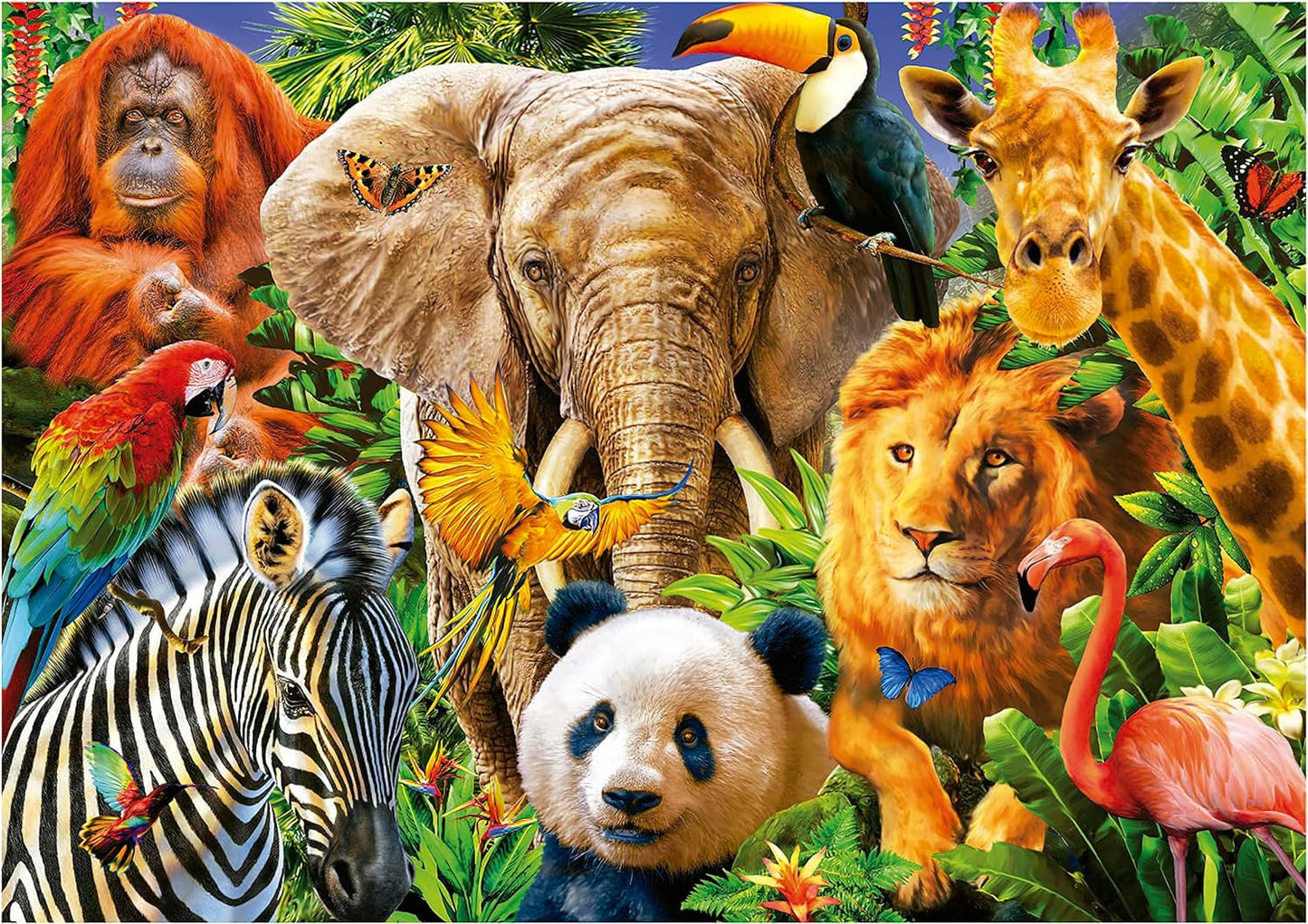 Puzzle - 500 pièces - Les animaux sauvages - 48x34cm - Educa