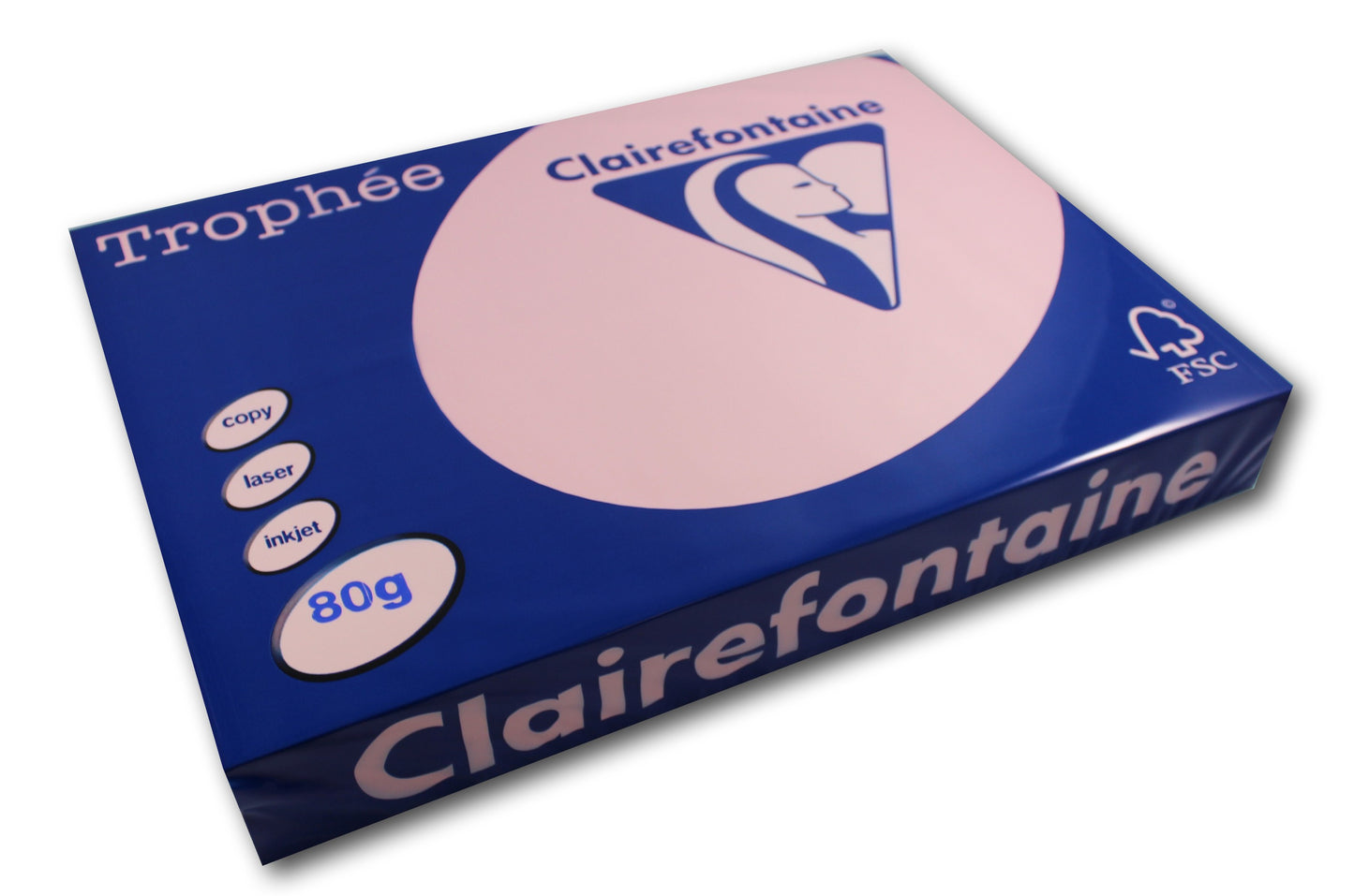 Ramette de papier - A3 - Rose pastel - 80g - Impression - 500 feuilles - Clairefontaine Trophée