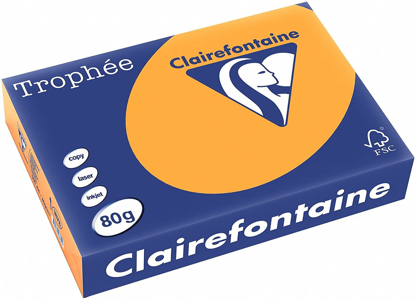 Ramette de papier - A4 - Clémentine - 80g - 500 feuilles - Clairefontaine Trophée