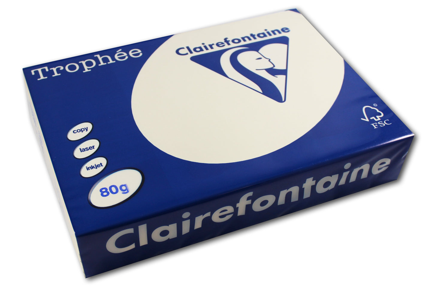 Ramette de papier - A4 - Ivoire - Pastel - 80g - 500 feuilles - Clairefontaine Trophée