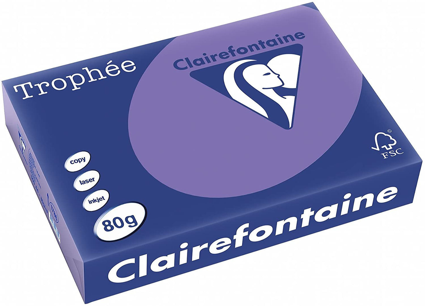 Ramette de papier - A4 - Violine - 80g - 500 feuilles - Clairefontaine Trophée