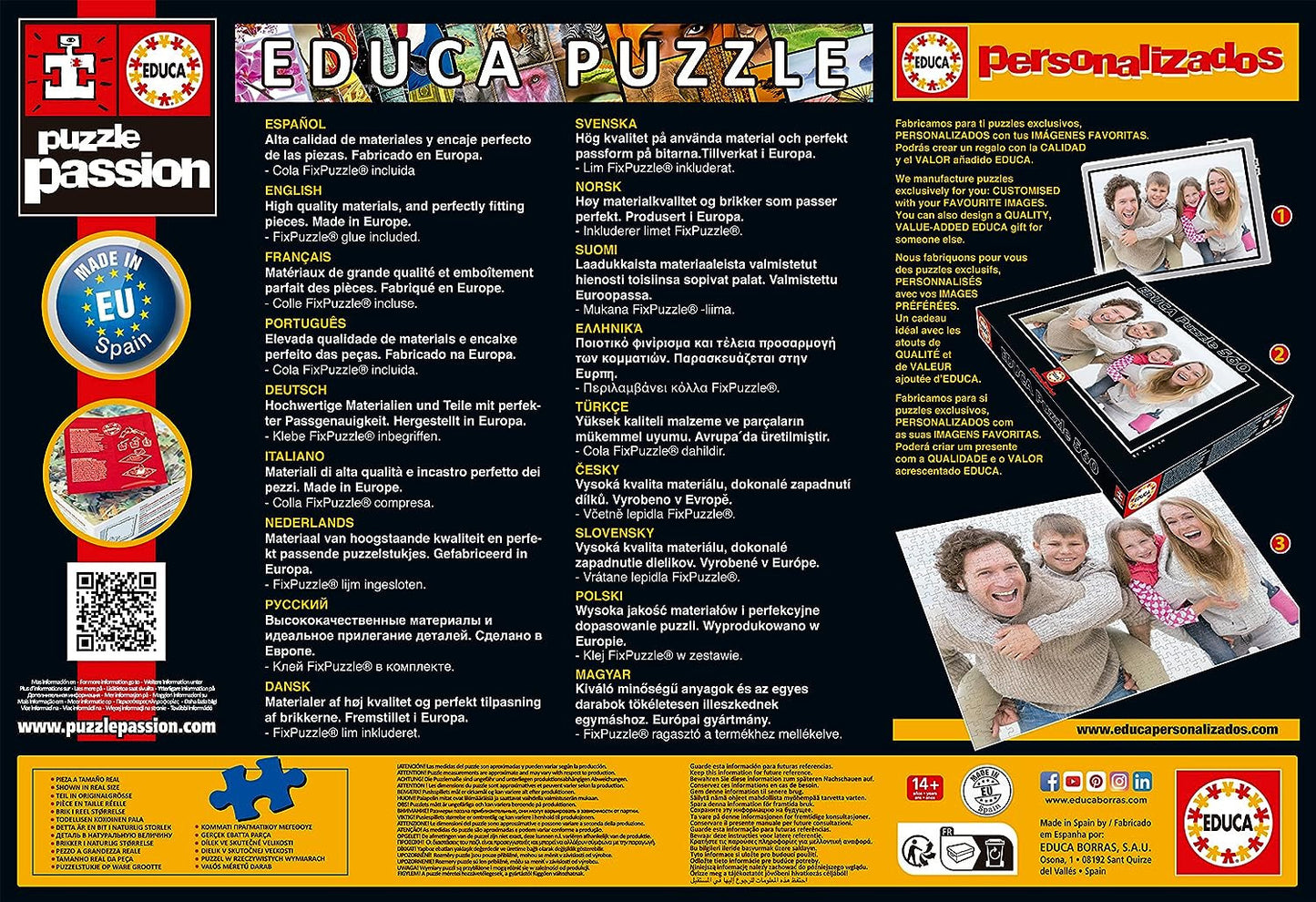 Puzzle - 5000 pièces - Chalet au bord du lac - 157x107cm - Educa