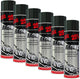 6 bombes de peinture - Carrosserie voiture - Racing - Noir brillant - 500ml