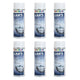 Lot de 6 bombes de peinture rallye blanc brillant - 400 ml - Dupli-Color