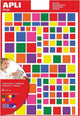 Pochette De 756 Gommettes - Carrés - Couleurs Assorties - Apli