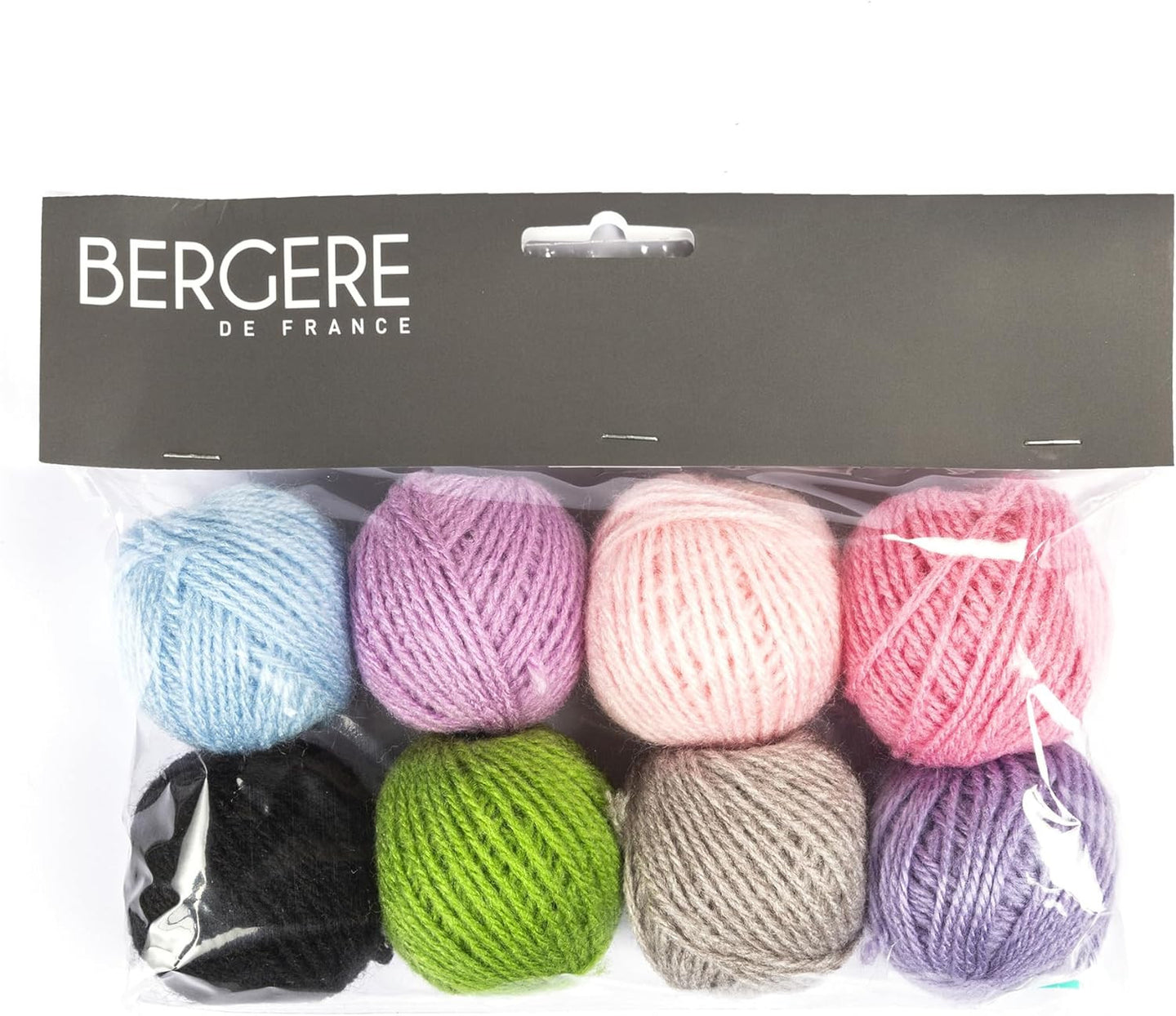 Petites pelotes de laine - 100% acrylique - 4mm - 8 couleurs - Bergère de France