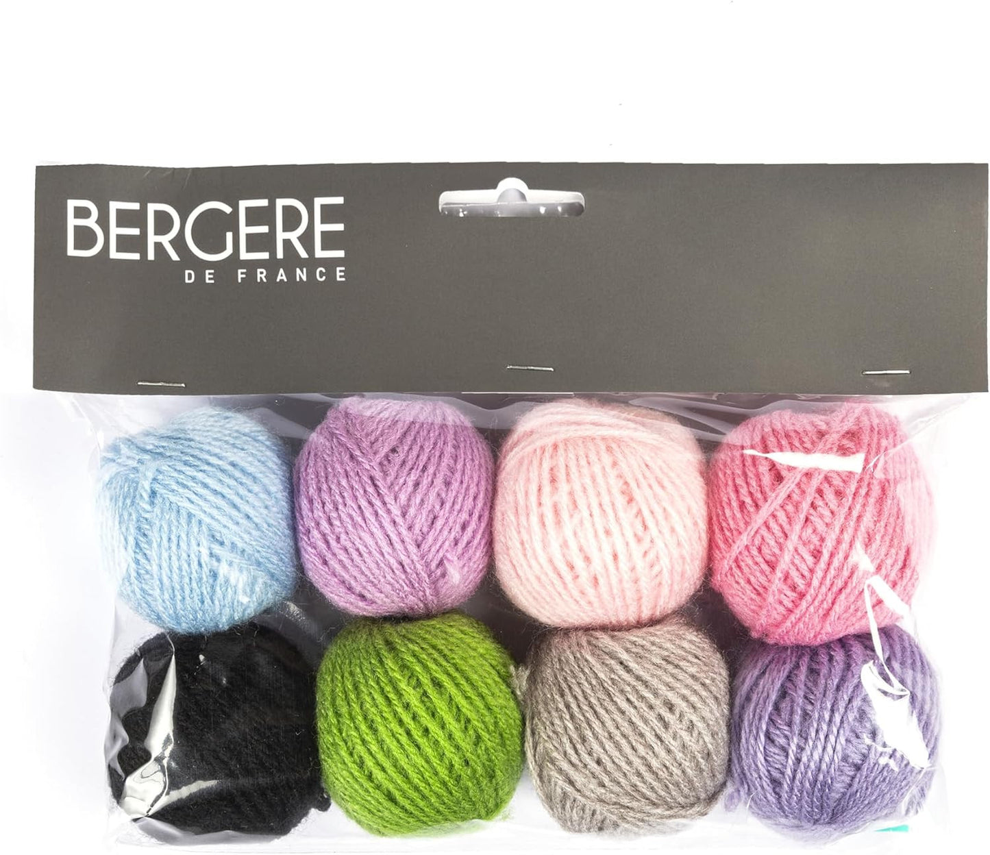 Petites pelotes de laine - 100% acrylique - 4mm - 8 couleurs - Bergère de France