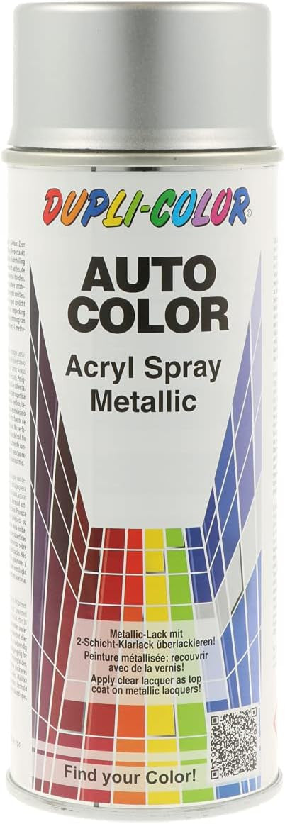 Bombe de peinture acrylique métallisée - Argent - 10-0111 - Duplicolor - 400 ml