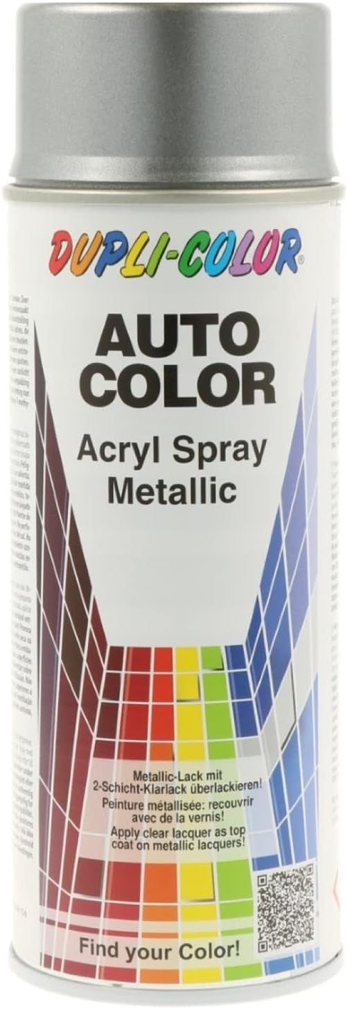 Bombe de peinture acrylique métallisée - Argent - 10-0230 - Duplicolor - 400 ml