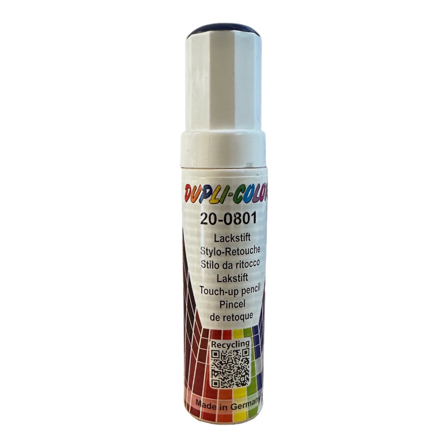 Stylo de retouche peinture pour carrosserie - Bleu métallisé - 20-0801 - Duplicolor