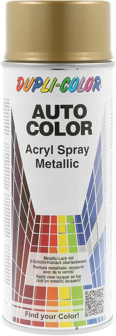 Bombe de peinture acrylique métallisée - Or - 40-0070 - Duplicolor - 400 ml