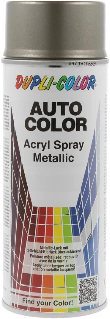 Bombe de peinture acrylique métallisée - Gris - 70-0770 - Duplicolor - 400 ml