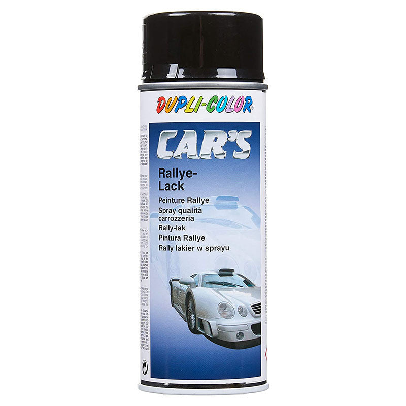 Bombe peinture rallye noir brillant - 400 ml - Dupli-Color